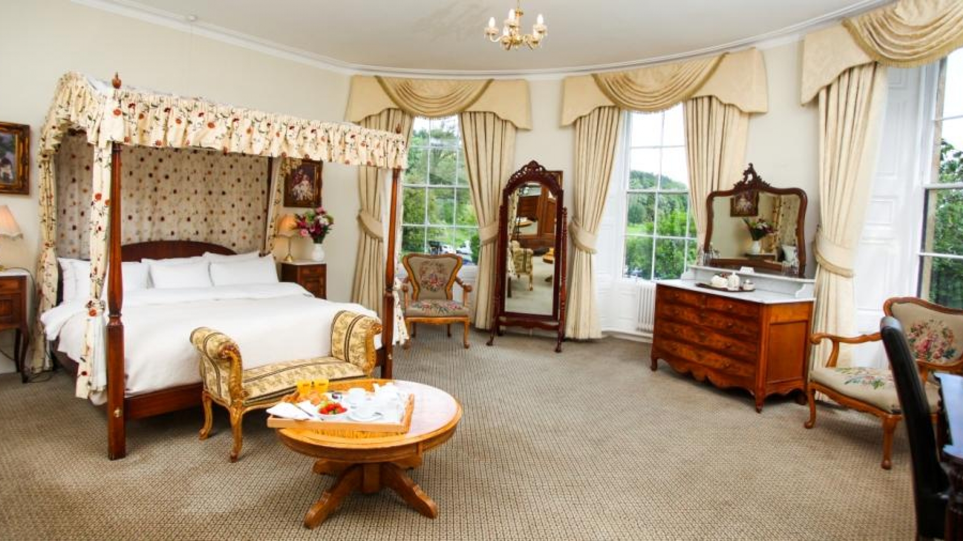 Bedrooms at Beamish Hall